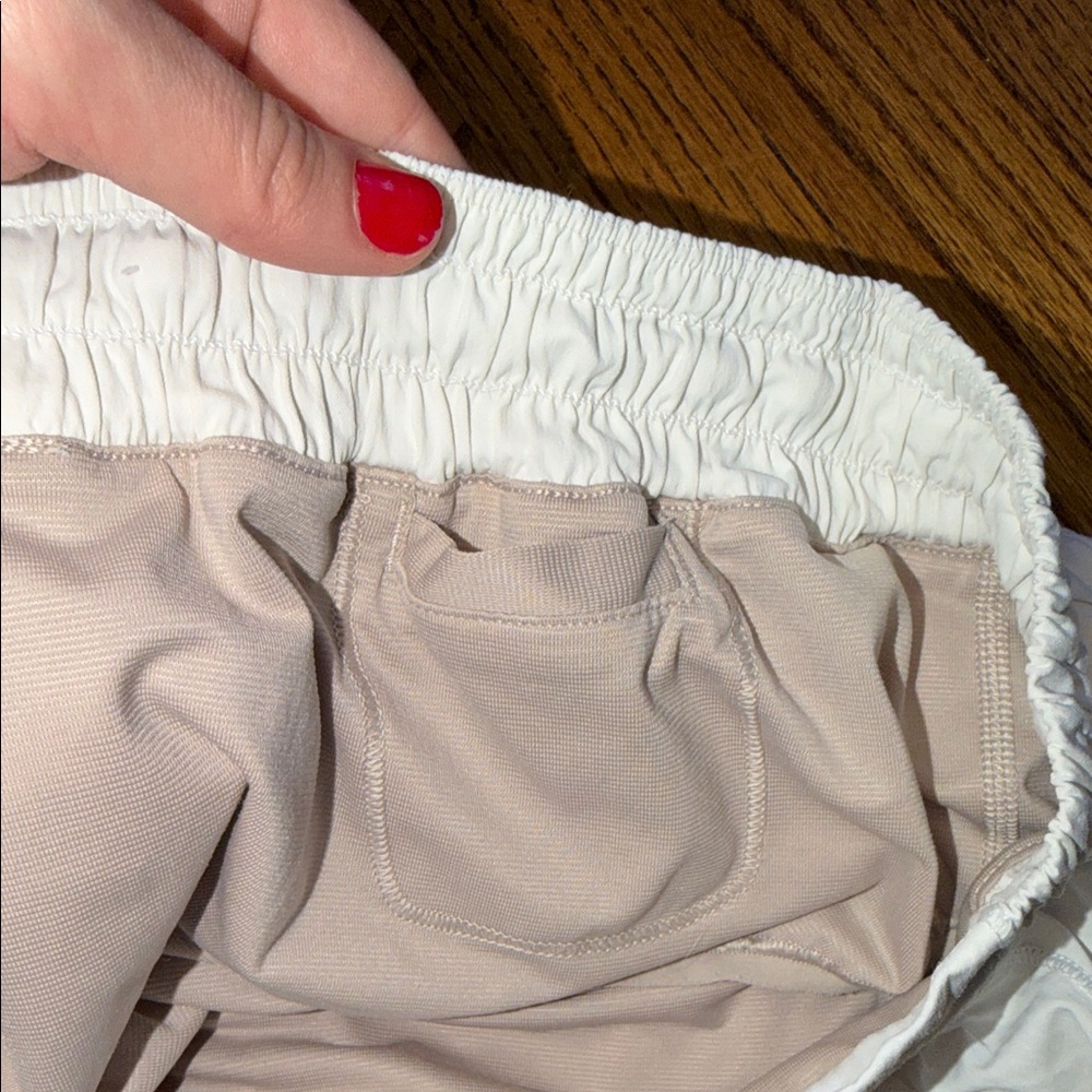Lululemon Athletica White  Athletic Shorts - Picture 5 of 6
